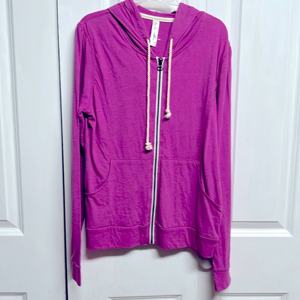 Live Love Ouray Gumdrop Pink Long Sleeve Full Zip Hoody Size S
